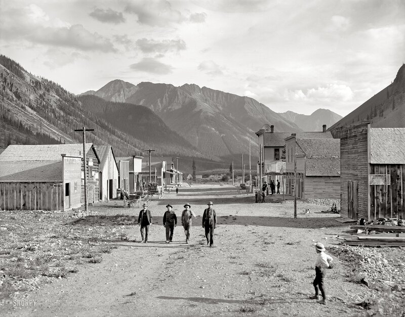 Men Walking in Town