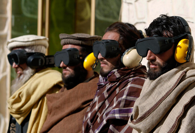 Men Wearing Goggles