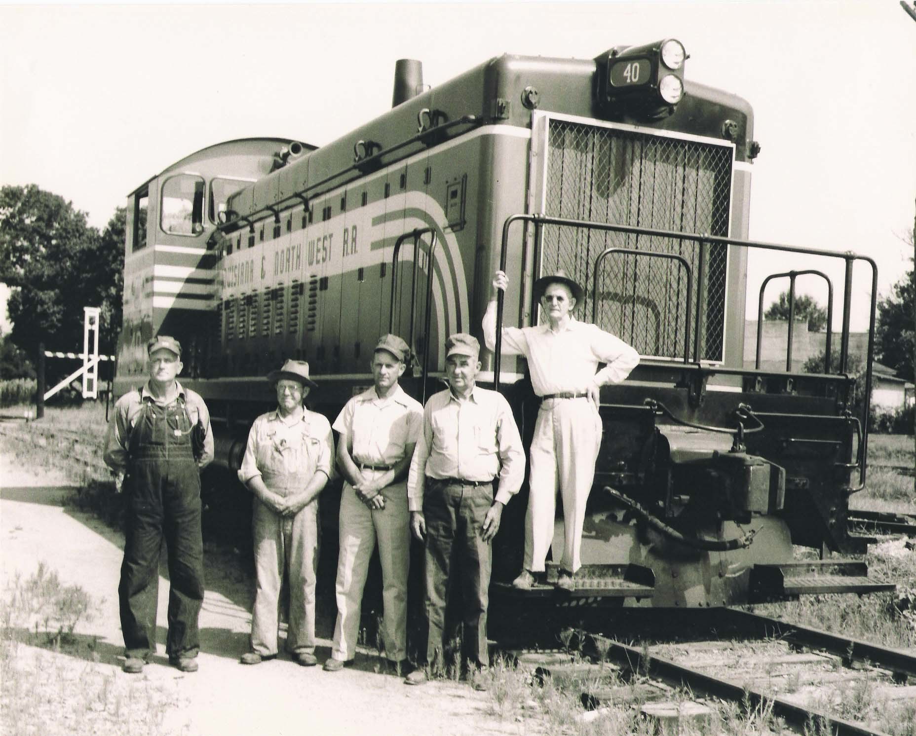 Men with a locomotive