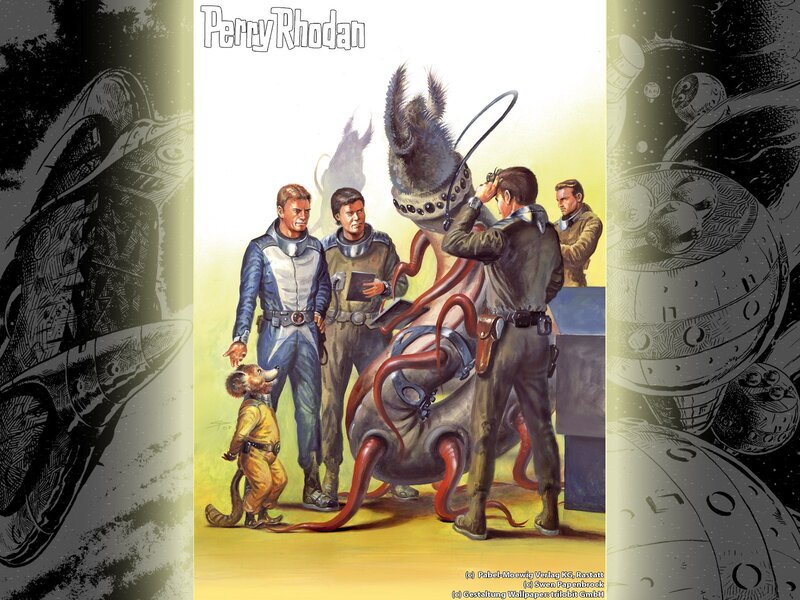 Men with Alien Creature