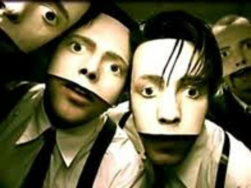 Men with Distorted Faces