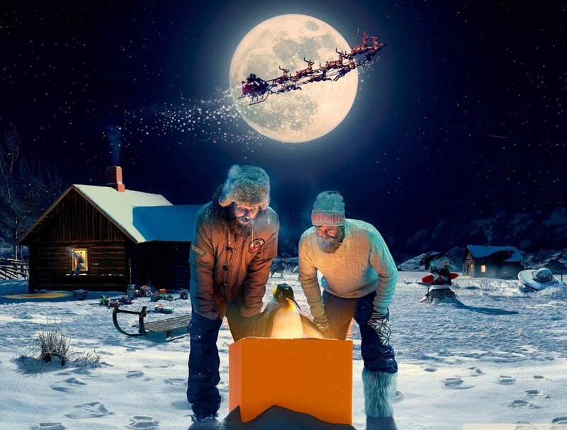 Men with Penguin