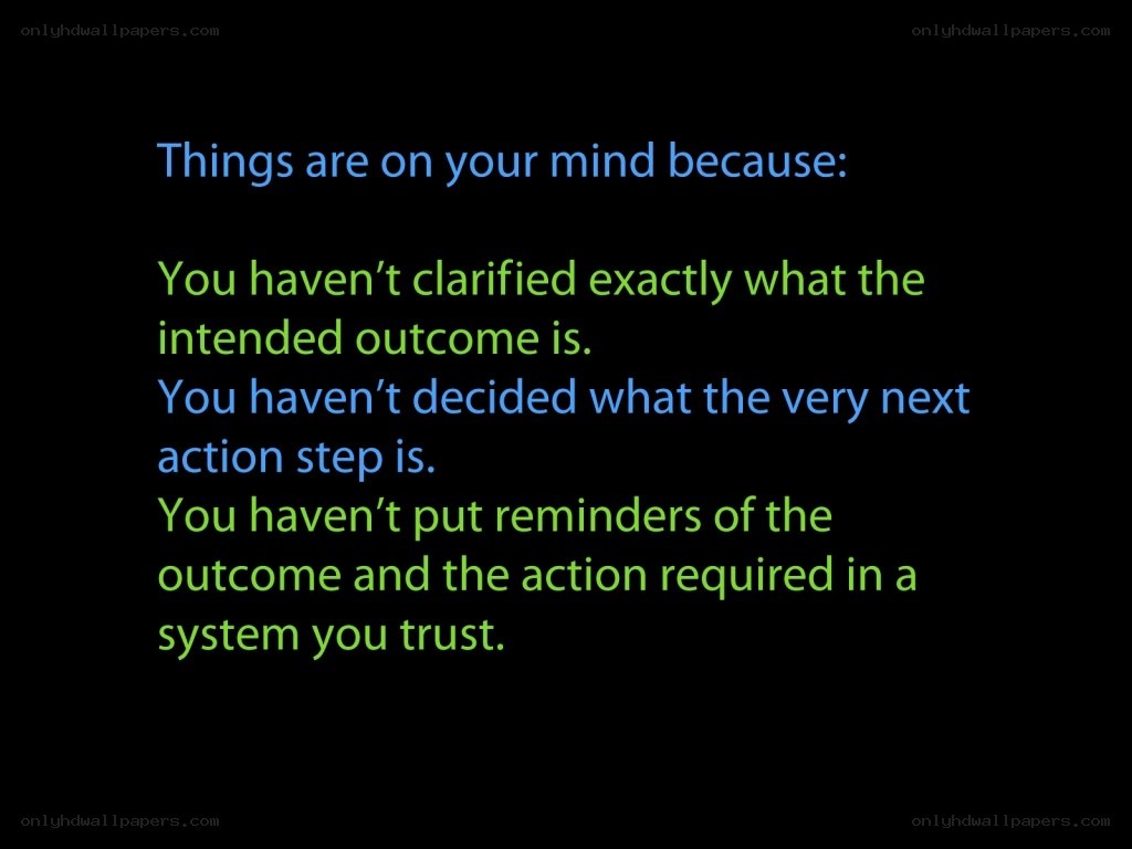 mental clarity and action steps