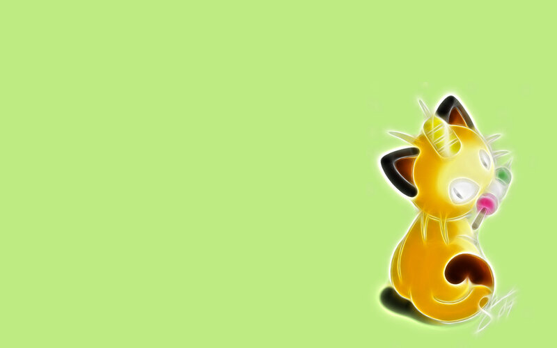 Meowth with lollipop