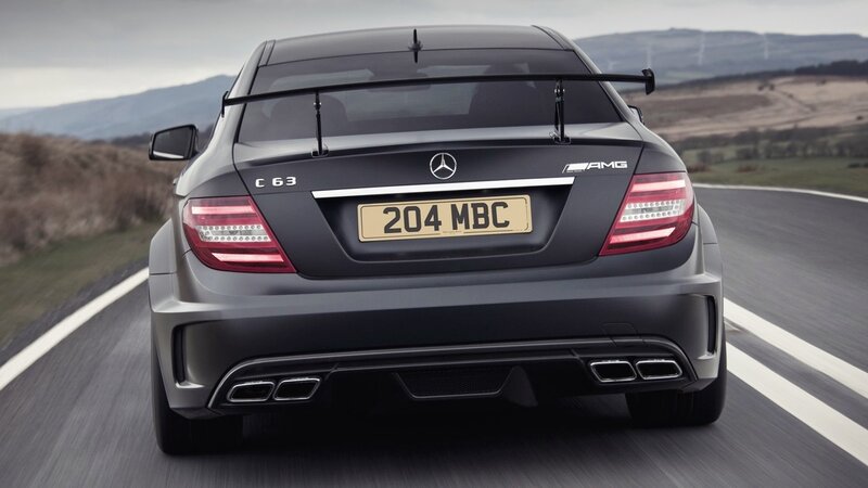 Mercedes-AMG C63 driving on road