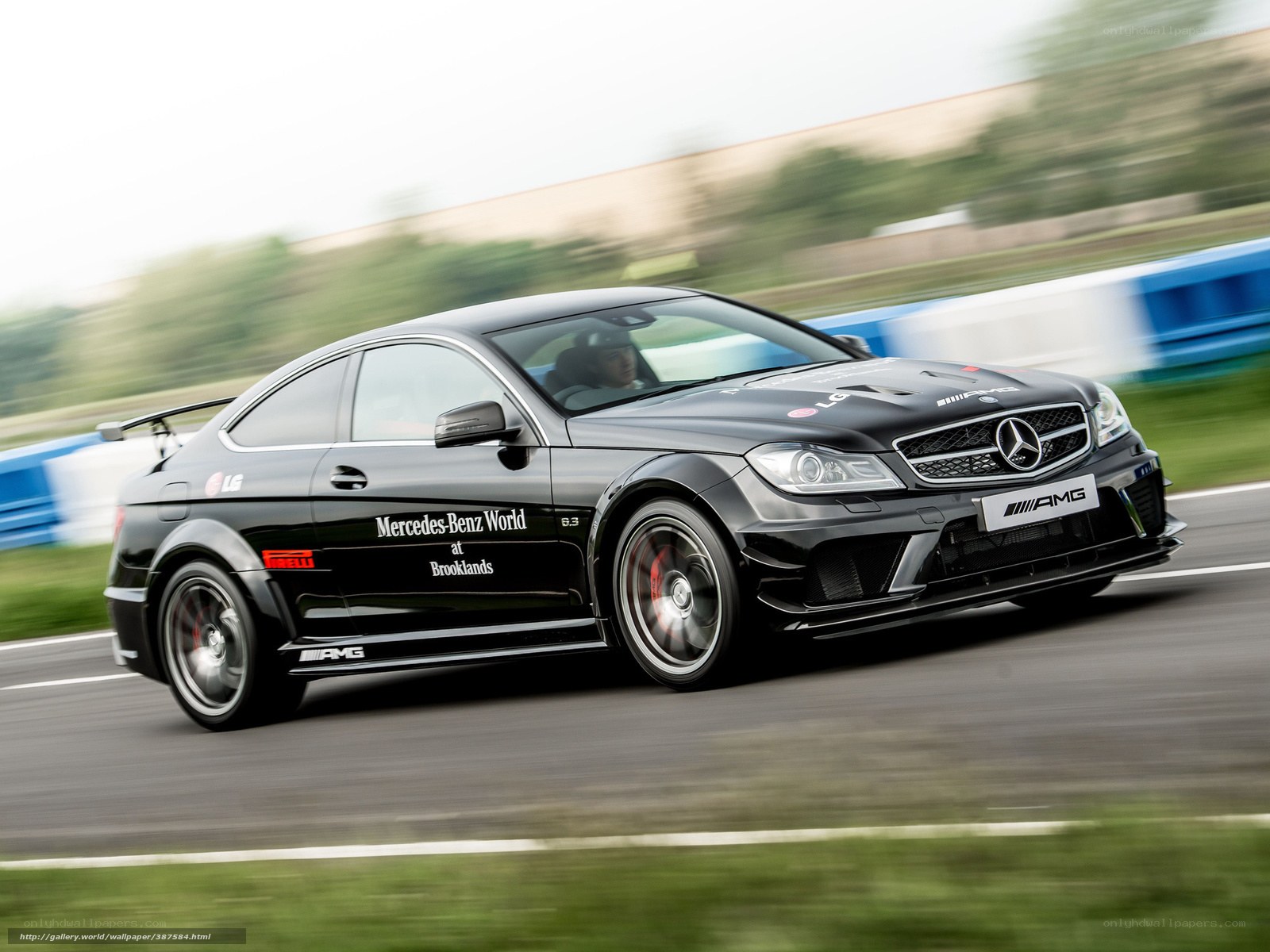 Mercedes-AMG C63 on track