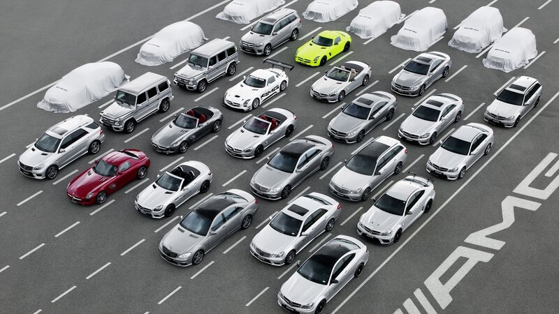 Mercedes-AMG Car Lineup — Silver