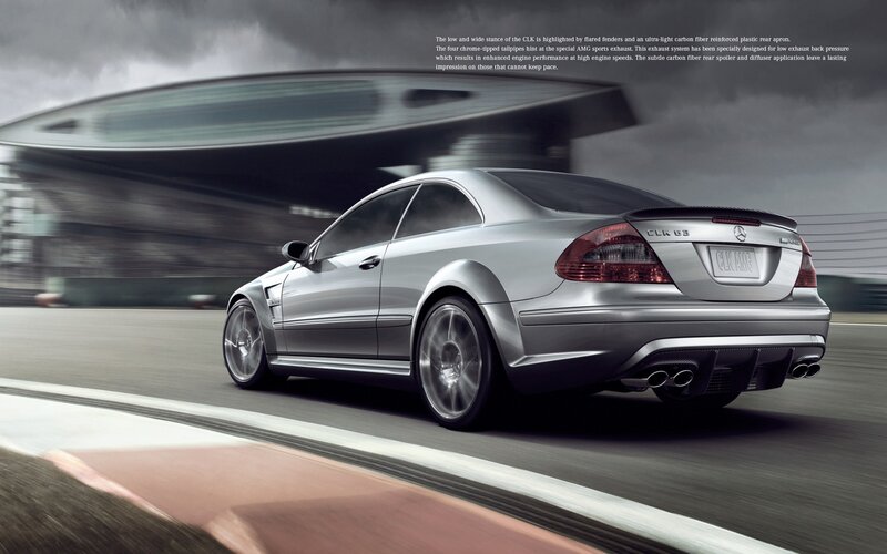 Mercedes-AMG CLK63 on a racetrack