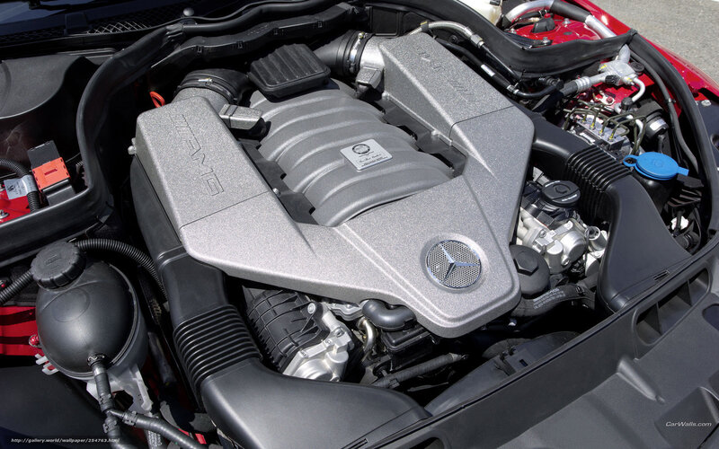 Mercedes-AMG Engine — Silver, Mechanical