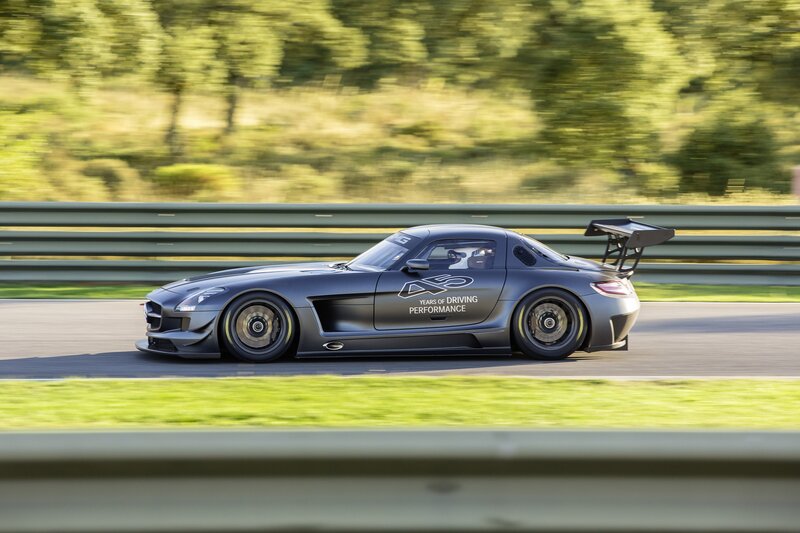 Mercedes-AMG GT3 on a racetrack
