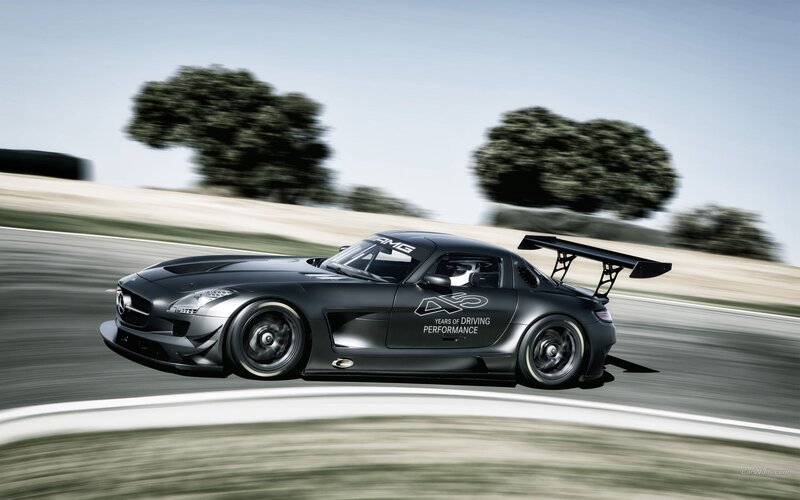 Mercedes-AMG GT3 on a racetrack