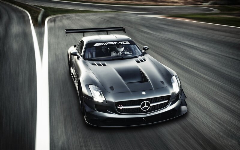 Mercedes-AMG GT3 on a racetrack