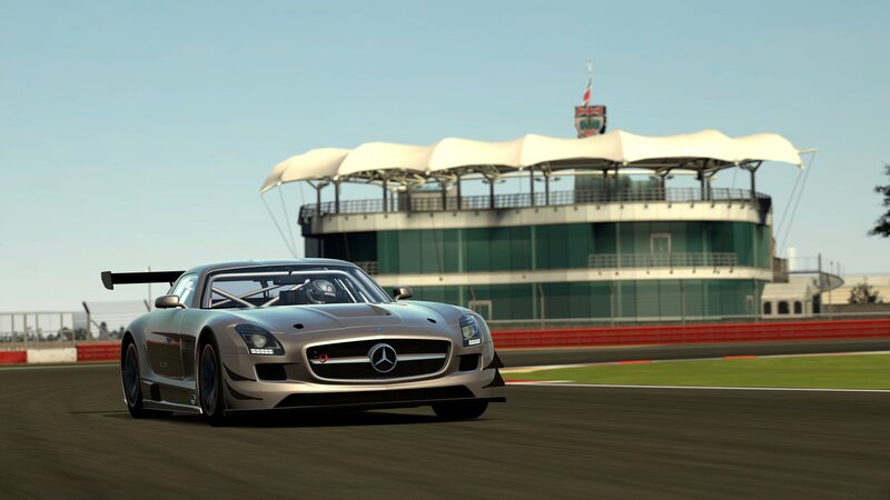 Mercedes-AMG GT3 on a racetrack