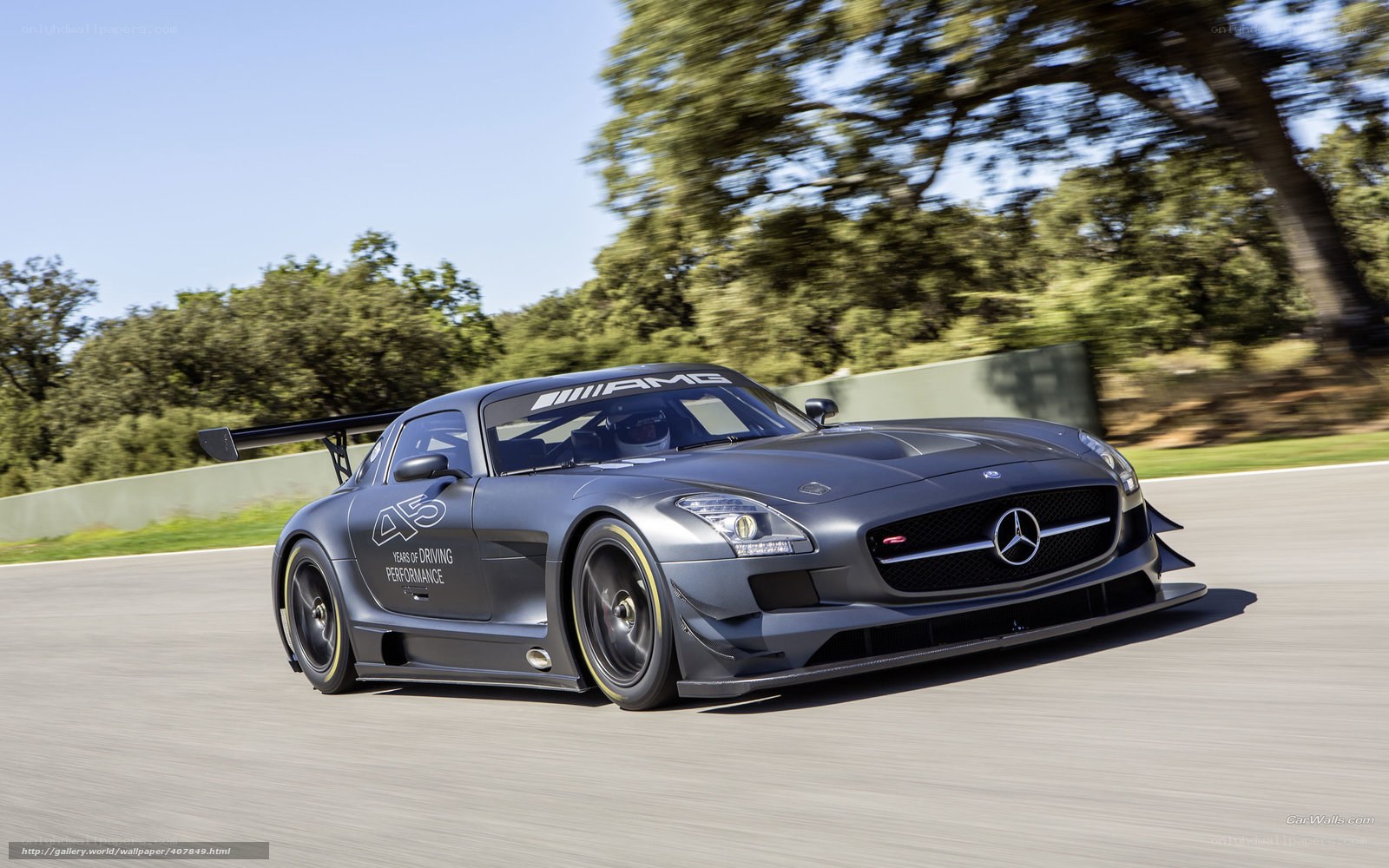 Mercedes-AMG GT3 on a racetrack