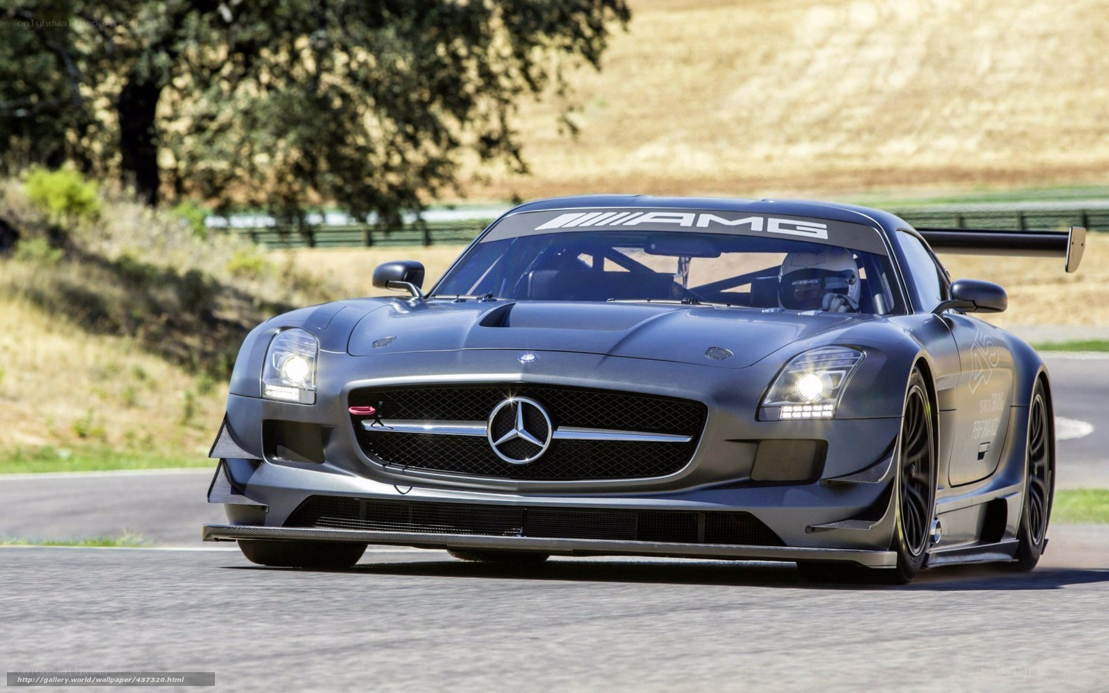 Mercedes-AMG GT3 on a racetrack