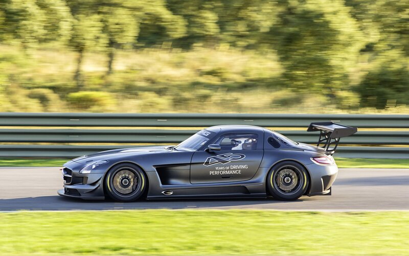 Mercedes-AMG GT3 on a racetrack
