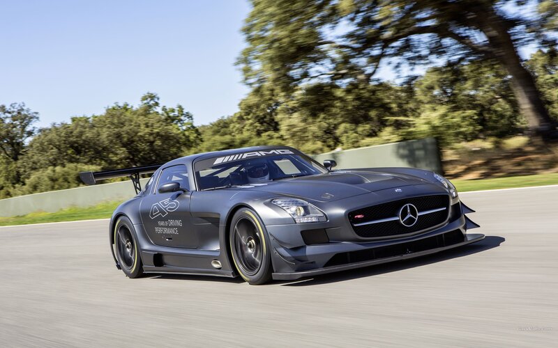Mercedes-AMG GT3 on a racetrack