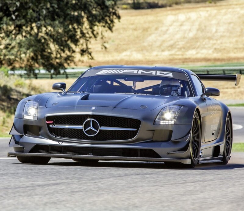 Mercedes-AMG GT3 on track