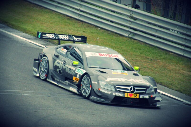 Mercedes-AMG race car on track