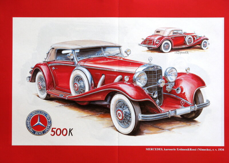 Mercedes-Benz 500K illustration