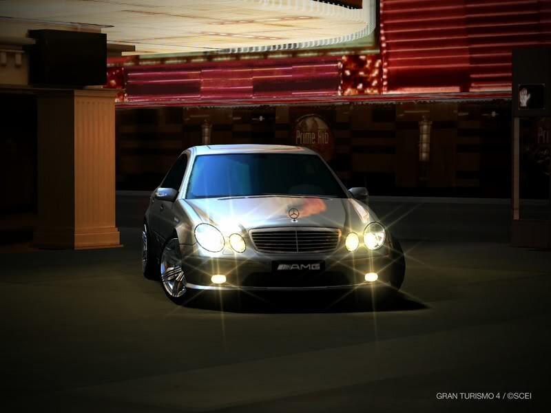Mercedes-Benz AMG in city scene