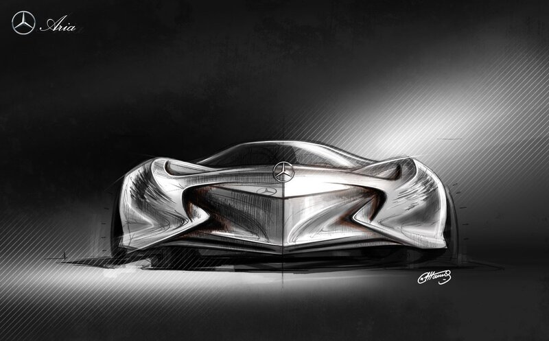 Mercedes-Benz Aria concept sketch