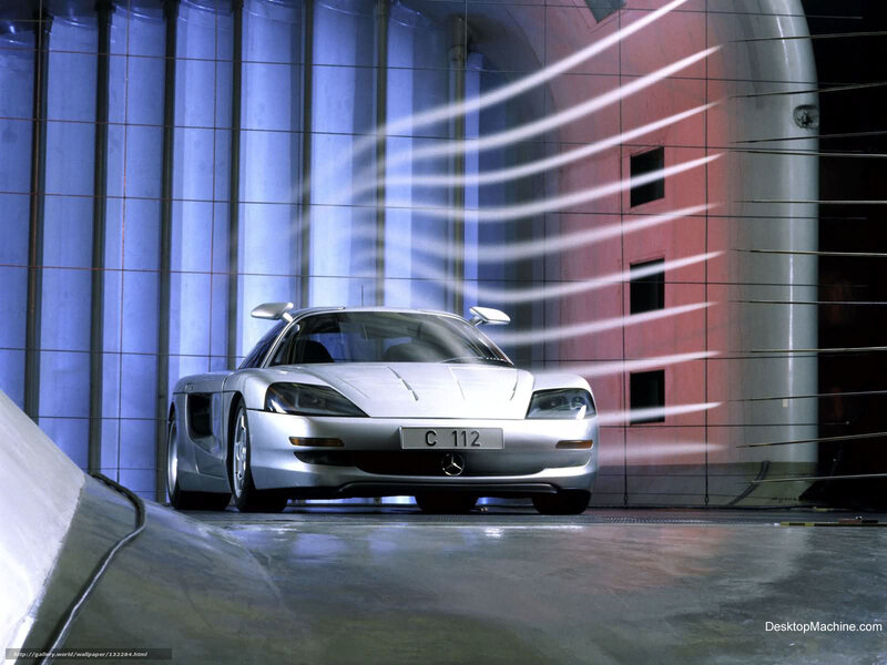 Mercedes-Benz C 112 in wind tunnel