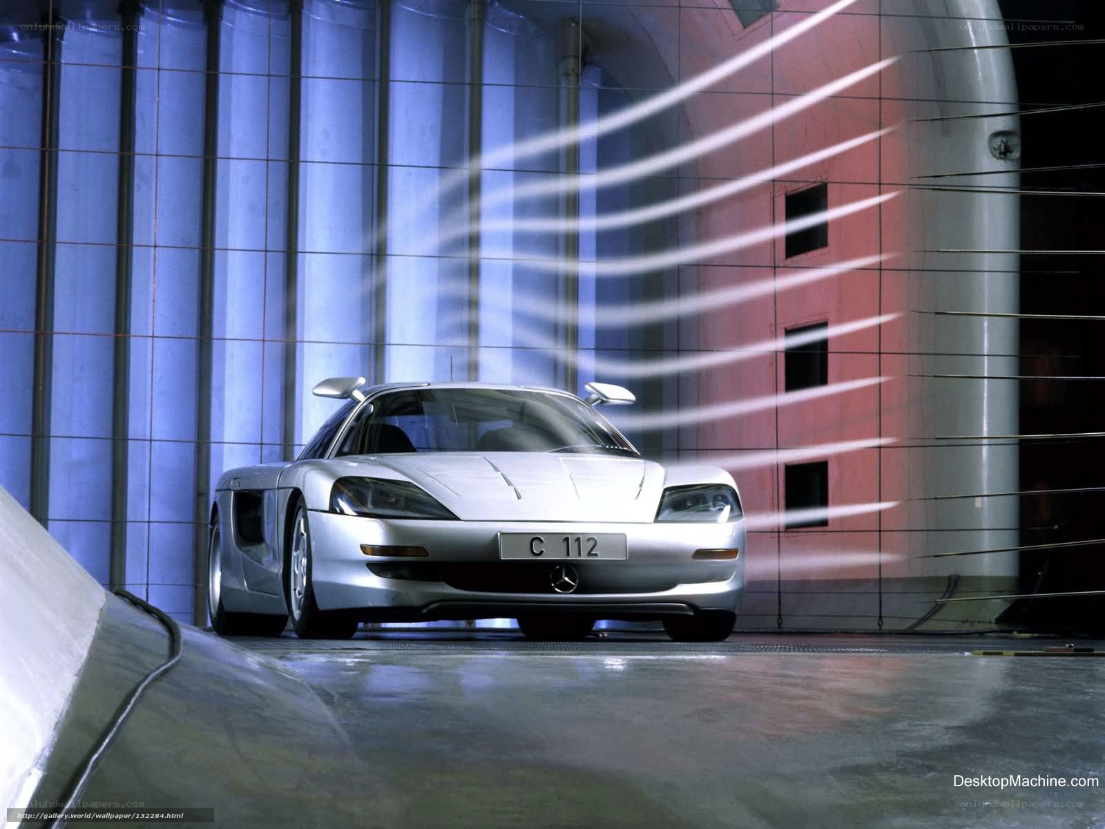 Mercedes-Benz C 112 in wind tunnel