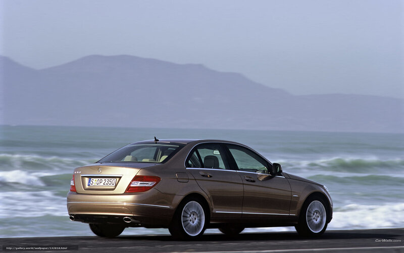 Mercedes-Benz C-Class by the sea