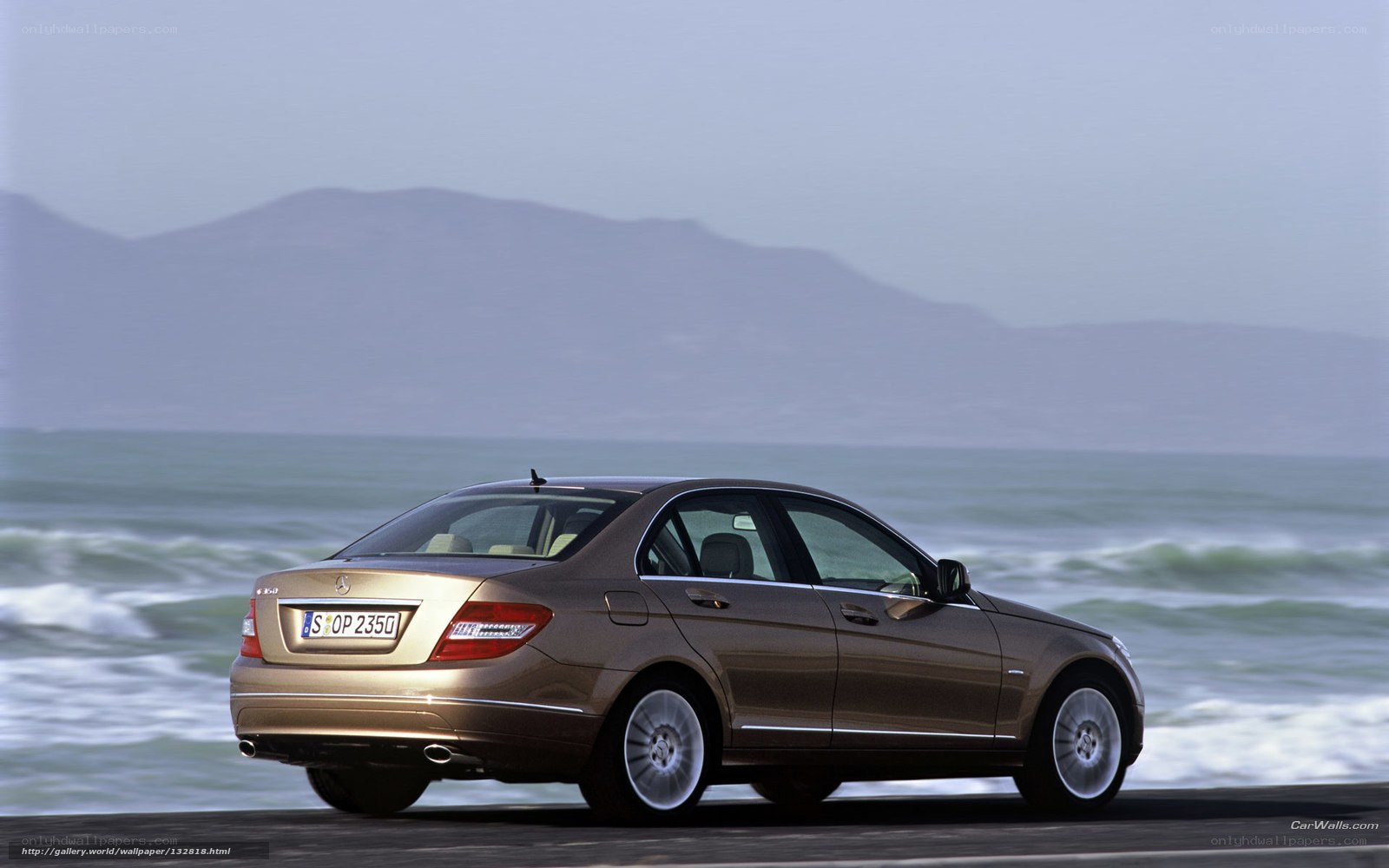 Mercedes-Benz C-Class by the sea