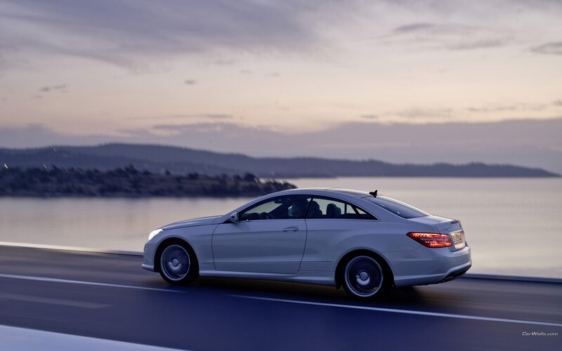 Mercedes-Benz C-Class Coupe on a coastal road