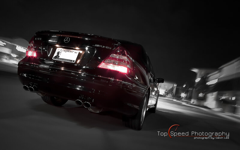 Mercedes-Benz C63 AMG at night