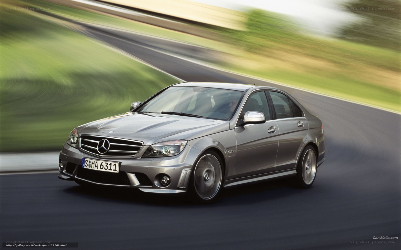 Mercedes-Benz C63 AMG in motion