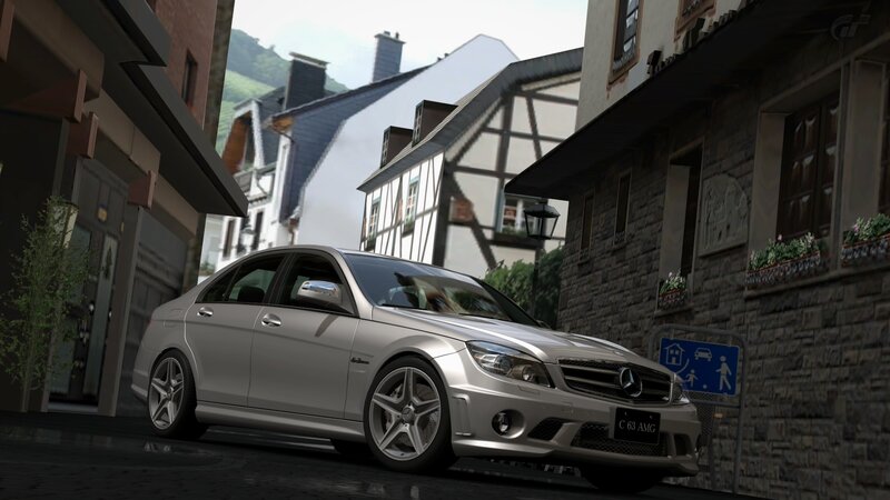 Mercedes-Benz C63 AMG in town