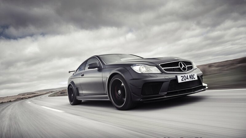 Mercedes-Benz C63 AMG on a winding road