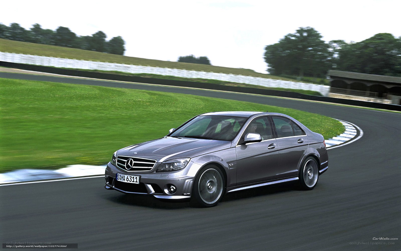 Mercedes-Benz C63 AMG on track