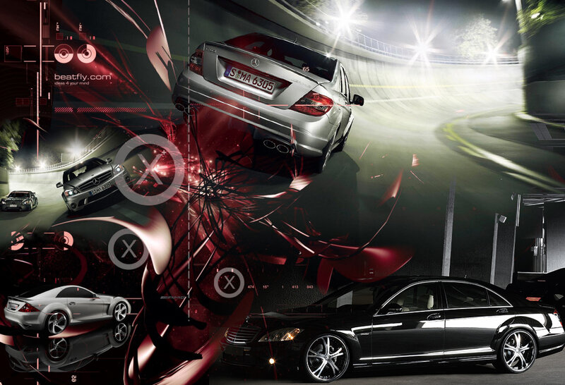 Mercedes-Benz car collage