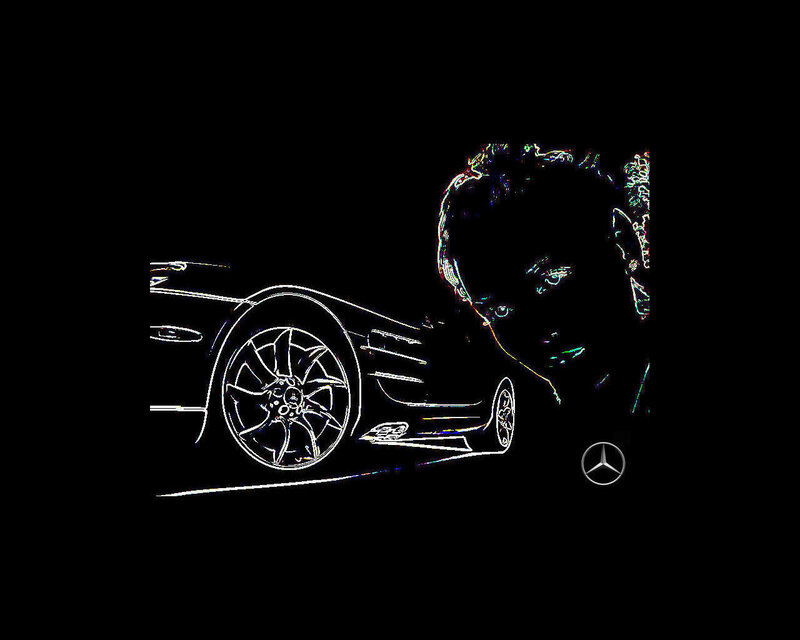 Mercedes-Benz car outline