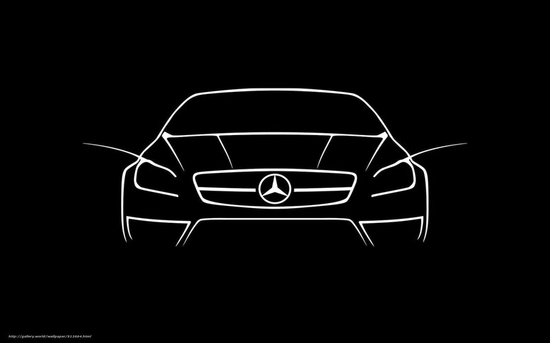 Mercedes-Benz car outline