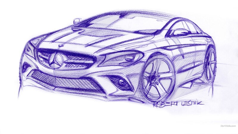 Mercedes-Benz car sketch