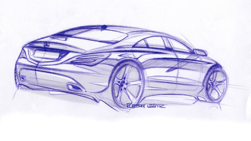Mercedes-Benz car sketch