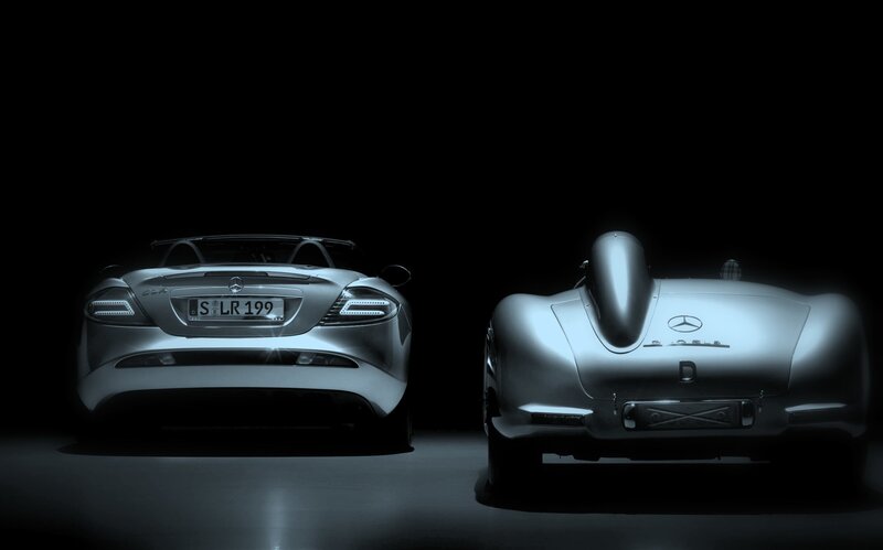 Mercedes-Benz cars side by side