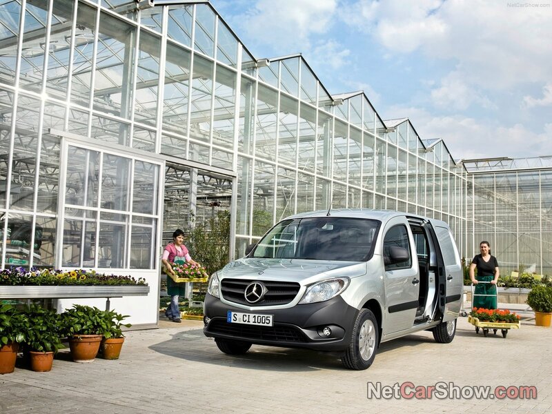 Mercedes-Benz Citan in a greenhouse
