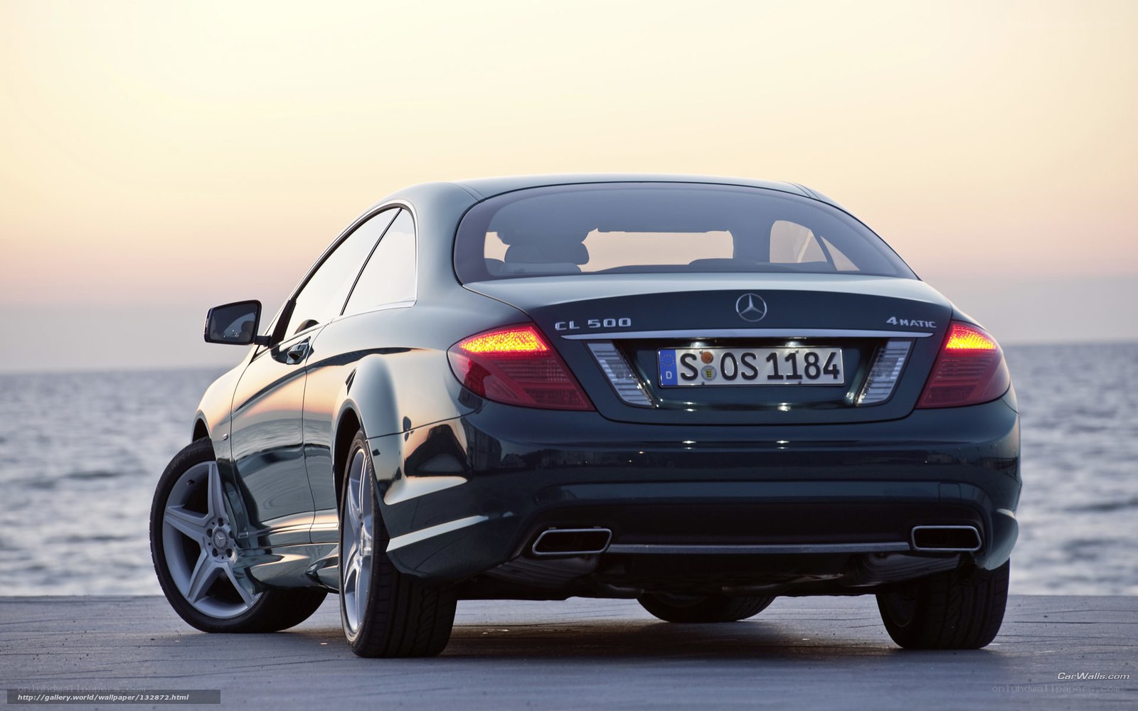 Mercedes-Benz CL 500 by the sea