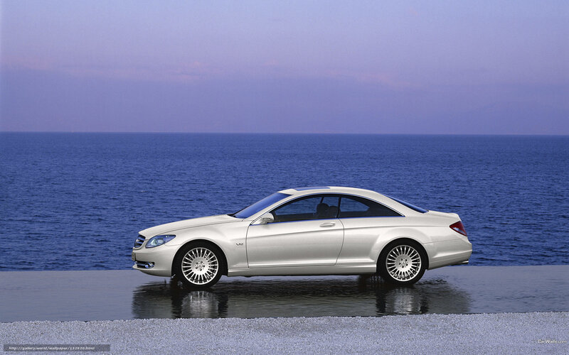 Mercedes-Benz CL55 AMG by the sea