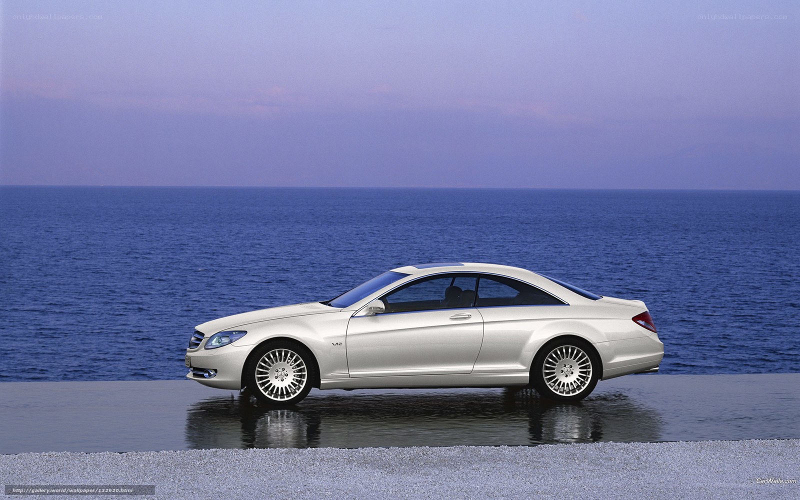 Mercedes-Benz CL55 AMG by the sea