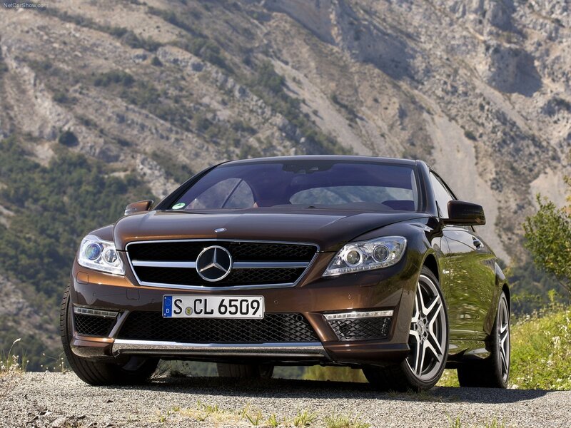 Mercedes-Benz CL65 AMG in mountain setting