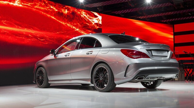 Mercedes-Benz CLA 200 on display