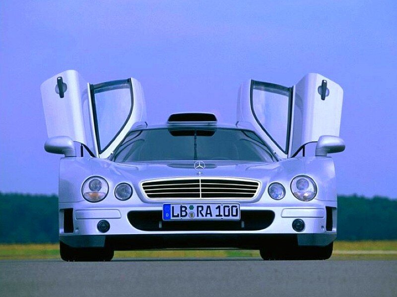 Mercedes-Benz CLK GTR with doors open
