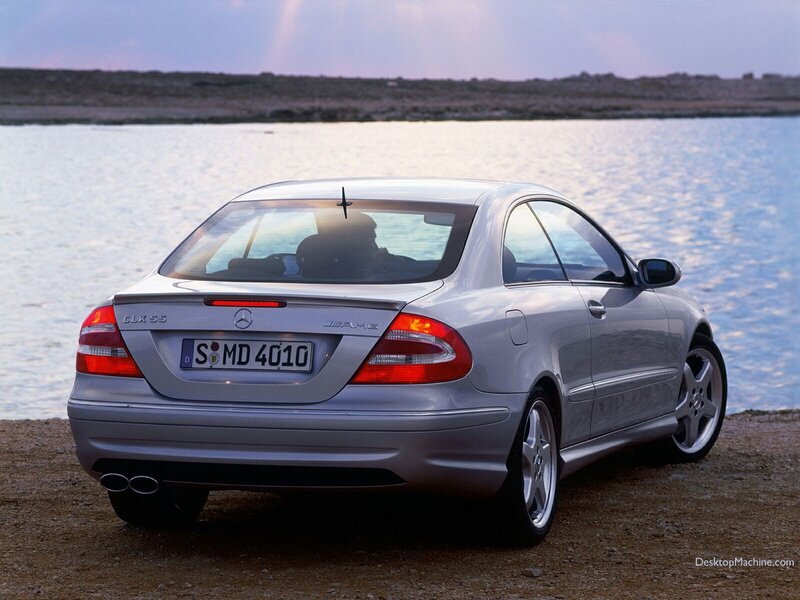 Mercedes-Benz CLK55 AMG by water